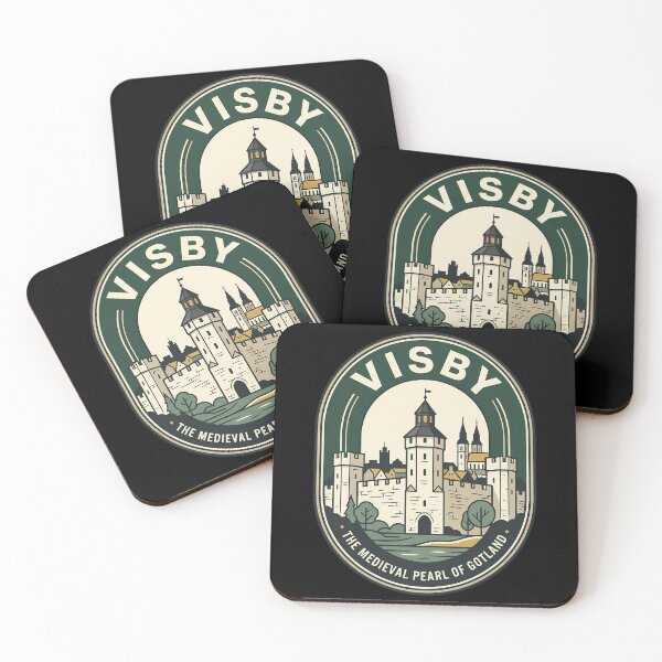 Item preview, Medieval Visby Gotland Sweden Vintage Travel Emblem designed and sold by k3rstman1.