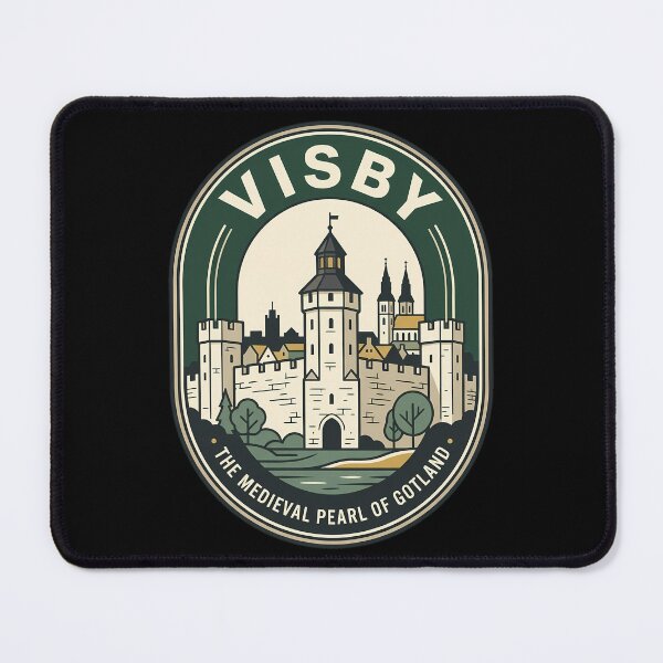 Item preview, Medieval Visby Gotland Sweden Vintage Travel Emblem designed and sold by k3rstman1.