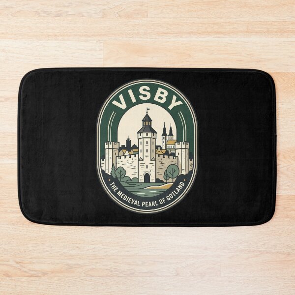 Item preview, Medieval Visby Gotland Sweden Vintage Travel Emblem designed and sold by k3rstman1.