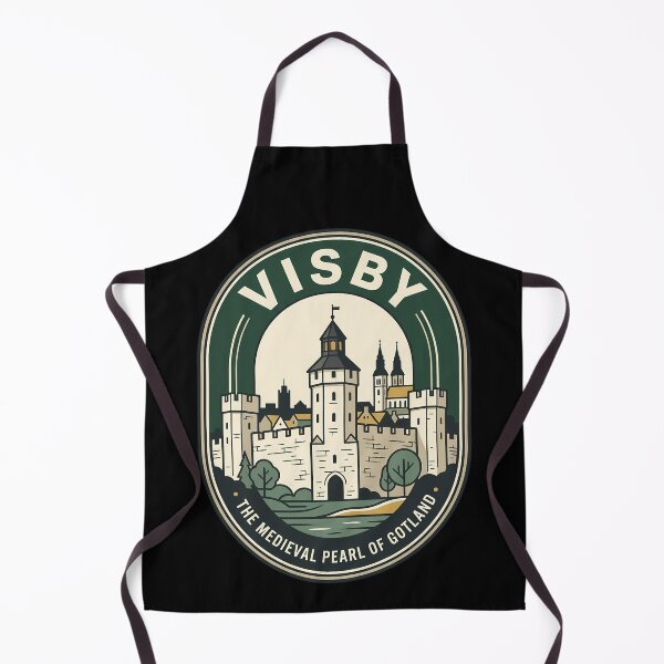 Item preview, Medieval Visby Gotland Sweden Vintage Travel Emblem designed and sold by k3rstman1.