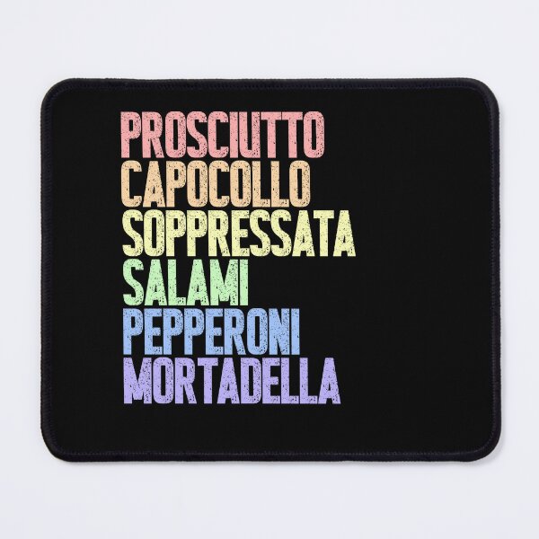 Item preview, Prosciutto Capocollo Soppressata Salami Pepperoni Mortadella Italian Cured Meats Charcuterie Foodie designed and sold by SkeletonsDanger.