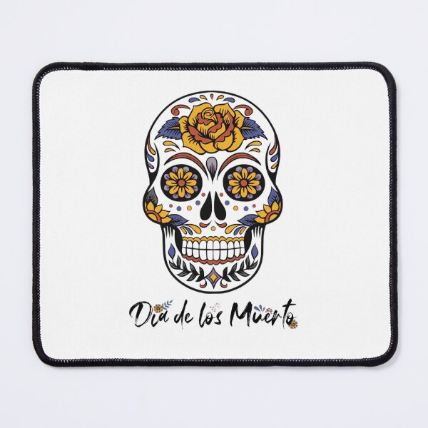 Item preview, Remembering with Flowers: Dia de los Muertos Skull designed and sold by IvanaIka.