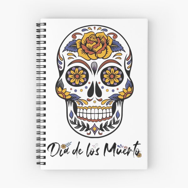 Item preview, Remembering with Flowers: Dia de los Muertos Skull designed and sold by IvanaIka.