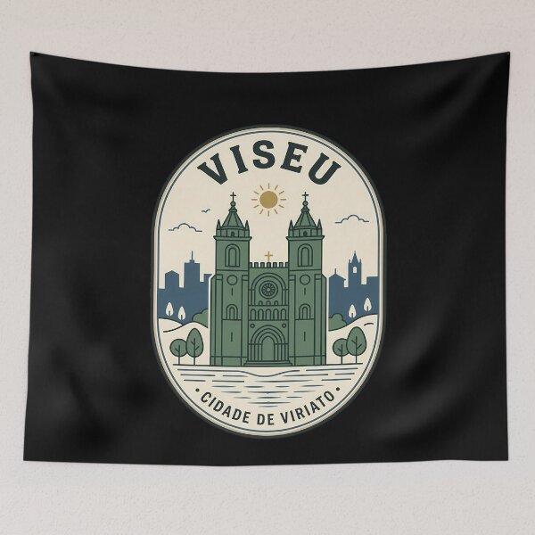 Artikelvorschau, Viseu Portugal Cidade de Viriato Vintage Reiseemblem entworfen und verkauft von k3rstman1.