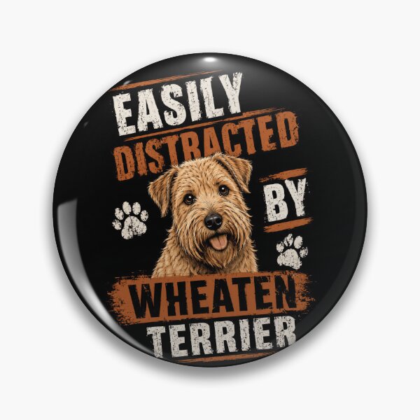 Item preview, Easily Distracted By Wheaten Terrier Dog Lover Pet Owner designed and sold by HumansStuck12.