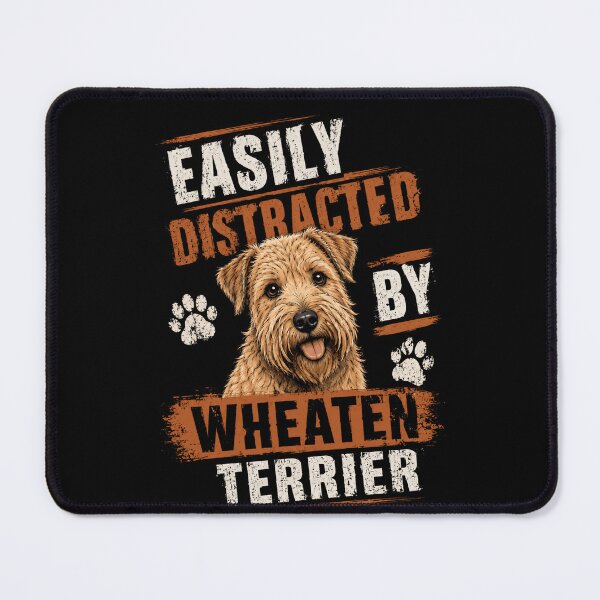 Item preview, Easily Distracted By Wheaten Terrier Dog Lover Pet Owner designed and sold by HumansStuck12.