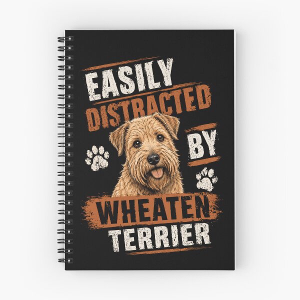 Item preview, Easily Distracted By Wheaten Terrier Dog Lover Pet Owner designed and sold by HumansStuck12.