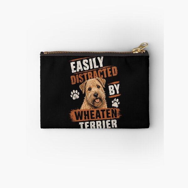 Item preview, Easily Distracted By Wheaten Terrier Dog Lover Pet Owner designed and sold by HumansStuck12.
