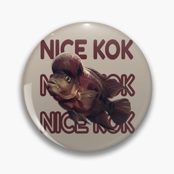 Item preview, Funny Nice Kok Flowerhorn Cichlid Art designed and sold by MythicCotton.