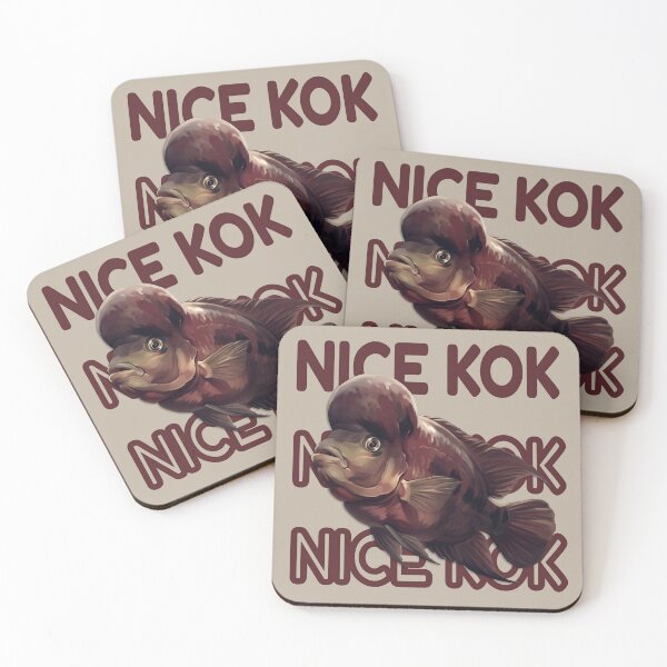 Item preview, Funny Nice Kok Flowerhorn Cichlid Art designed and sold by MythicCotton.