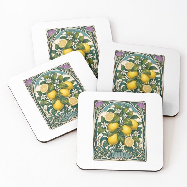 Item preview, Amalfi Lemons Art Nouveau Botanical Citrus Design designed and sold by AntiqueImages.