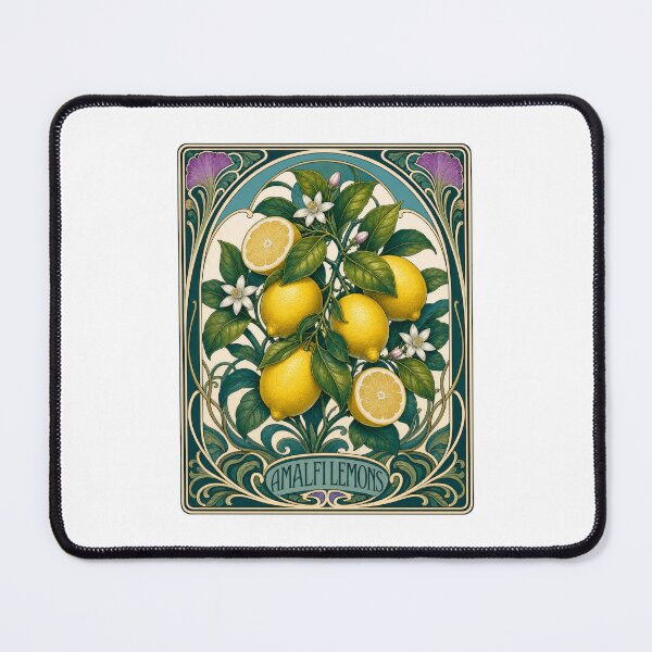 Item preview, Amalfi Lemons Art Nouveau Botanical Citrus Design designed and sold by AntiqueImages.