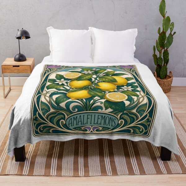 Item preview, Amalfi Lemons Art Nouveau Botanical Citrus Design designed and sold by AntiqueImages.