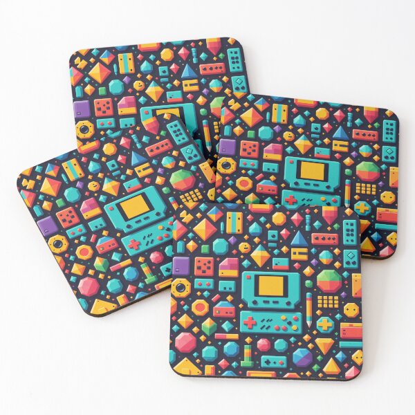 Item preview, Pixelated Gamer's Badge Art Print designed and sold by PinOasisco.