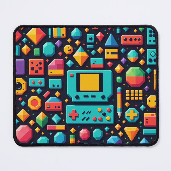 Item preview, Pixelated Gamer's Badge Art Print designed and sold by PinOasisco.