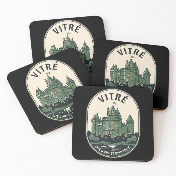 Item preview, Vitré Brittany France Castle Vintage Travel Emblem designed and sold by k3rstman1.