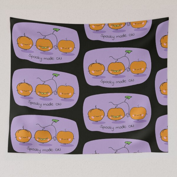 Item preview, Spooky Mode ON Cute Kawaii Halloween Pumpkins designed and sold by JOCSTOCK.