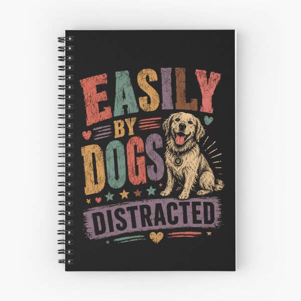 Item preview, Easily By Dogs Distracted Dog Lover Pet Owner designed and sold by HumansStuck12.