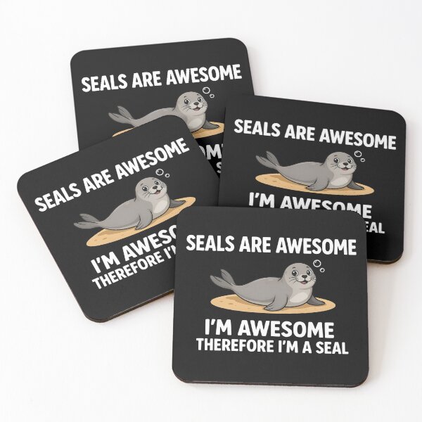 Item preview, Seals Are Awesome Funny Seal  designed and sold by dragonbol023.