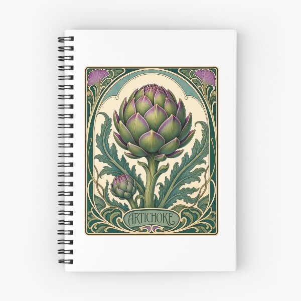 Item preview, Art Nouveau Artichoke Botanical Vintage Design designed and sold by AntiqueImages.
