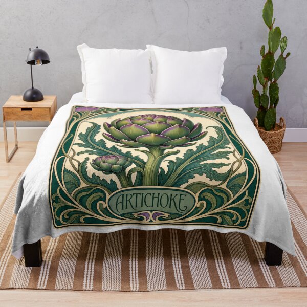 Artikelvorschau, Art Nouveau Artischocke Botanical Vintage Design entworfen und verkauft von AntiqueImages.