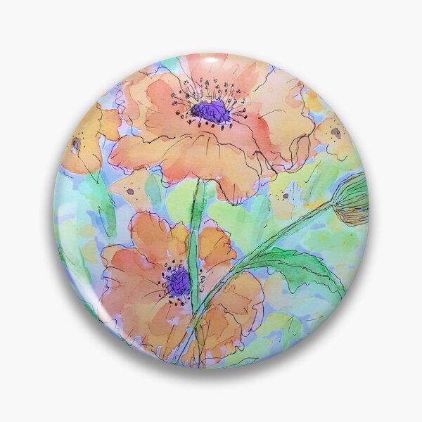 Item preview, Poppy Flower Watercolor Art Floral designed and sold by JHadfieldArt.