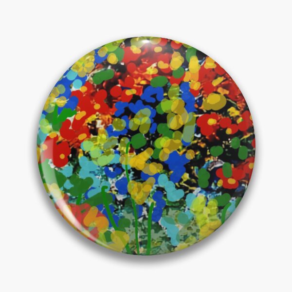 Item preview, Abstract digital floral dotty painting designed and sold by Fayes4Art.