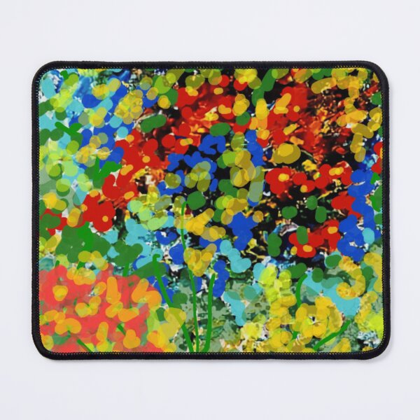Item preview, Abstract digital floral dotty painting designed and sold by Fayes4Art.