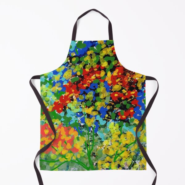 Item preview, Abstract digital floral dotty painting designed and sold by Fayes4Art.