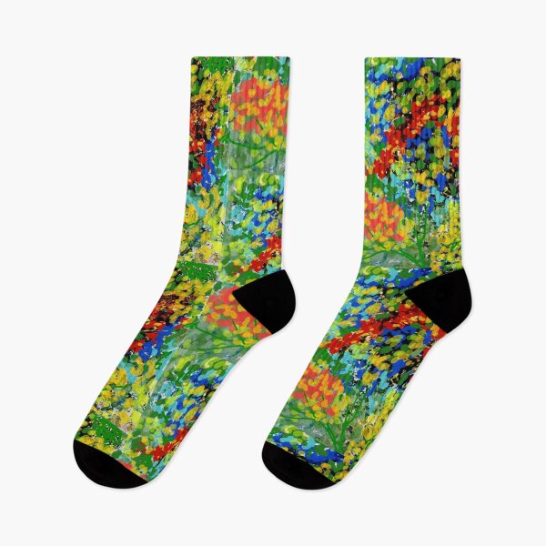 Item preview, Abstract digital floral dotty painting designed and sold by Fayes4Art.
