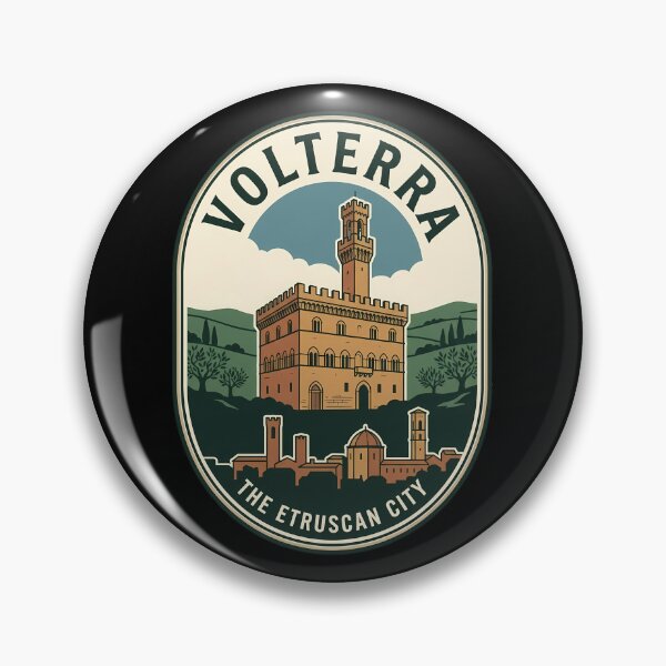 Item preview, Volterra The Etruscan City Vintage Travel Emblem designed and sold by k3rstman1.