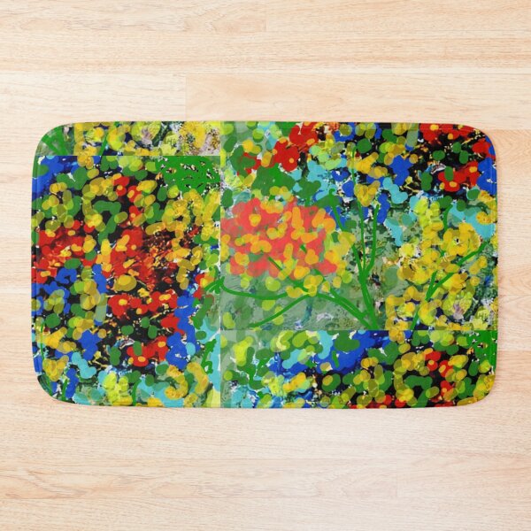 Item preview, Abstract digital floral dotty painting designed and sold by Fayes4Art.