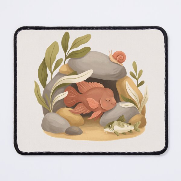 Item preview, Cute Sleeping Flowerhorn Cichlid Kids Art designed and sold by MythicCotton.