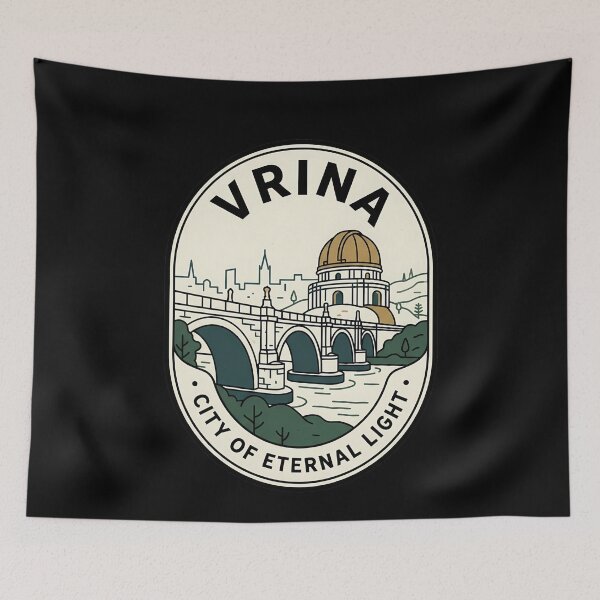 Item preview, Vrina City Eternal Light Vintage Travel Emblem designed and sold by k3rstman1.
