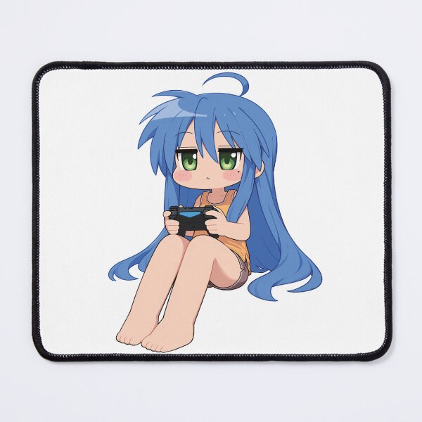 Item preview, Chibi Blue Hair Gamer Girl Cute Anime Gaming sticker designed and sold by RGB-crayon.