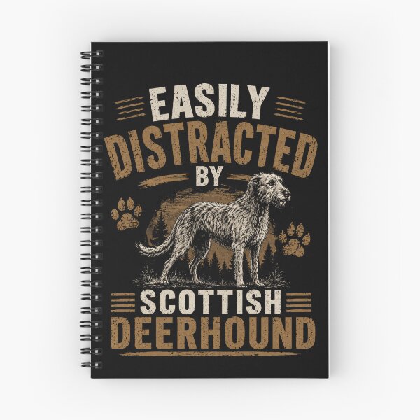 Item preview, Easily Distracted By Scottish Deerhound Dog Owner Pet Lover designed and sold by HumansStuck12.