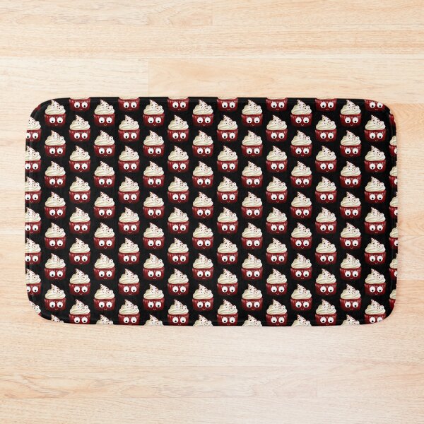 Item preview, Red velvet googly eye cupcake on black designed and sold by AdventuresOy.