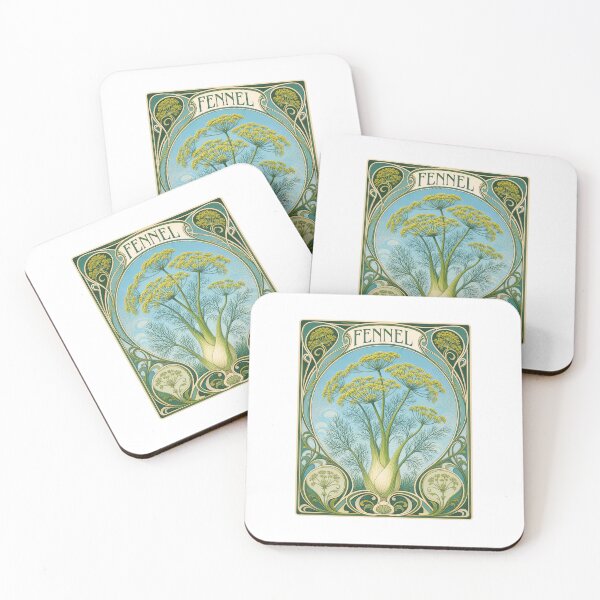 Item preview, Art Nouveau Fennel Botanical Plant Design designed and sold by AntiqueImages.