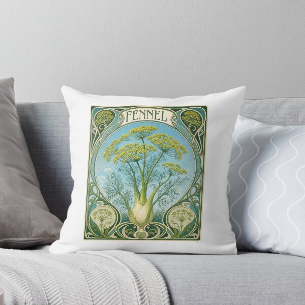 Item preview, Art Nouveau Fennel Botanical Plant Design designed and sold by AntiqueImages.