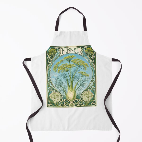 Item preview, Art Nouveau Fennel Botanical Plant Design designed and sold by AntiqueImages.