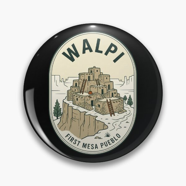 Item preview, Walpi First Mesa Pueblo Vintage Travel Emblem designed and sold by k3rstman1.
