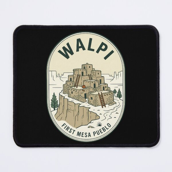 Item preview, Walpi First Mesa Pueblo Vintage Travel Emblem designed and sold by k3rstman1.