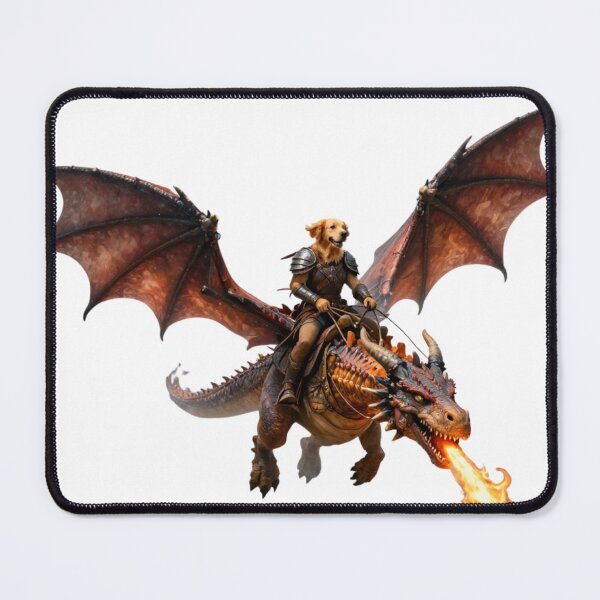 Item preview, Epic Fantasy Dragon Rider - Fire Breathing Dragon designed and sold by GoldenPaw Society.