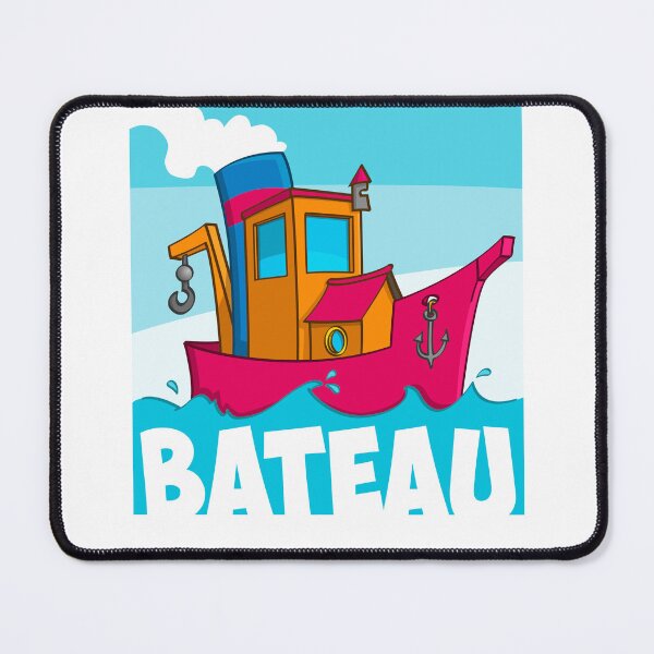 Item preview, Funny French Tugboat Cartoon for Boat Lovers designed and sold by Stef Ringoot, cartoons and illustrations.