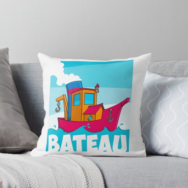 Item preview, Funny French Tugboat Cartoon for Boat Lovers designed and sold by Stef Ringoot, cartoons and illustrations.