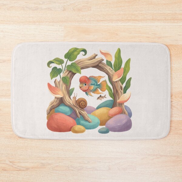 Item preview, Cute Flowerhorn Cichlid Kids Aquarium Adventure designed and sold by MythicCotton.