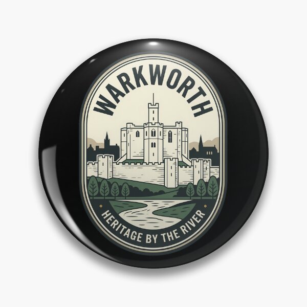 Item preview, Warkworth Castle Heritage Vintage Travel Emblem designed and sold by k3rstman1.
