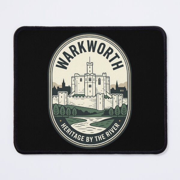 Item preview, Warkworth Castle Heritage Vintage Travel Emblem designed and sold by k3rstman1.