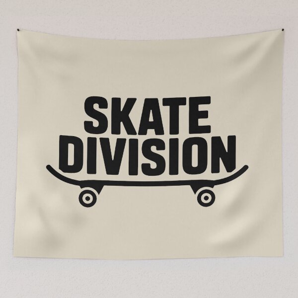 Item preview,  Skate Division Skateboard Silhouette Retro Streetwear designed and sold by DigitalArtx-com.