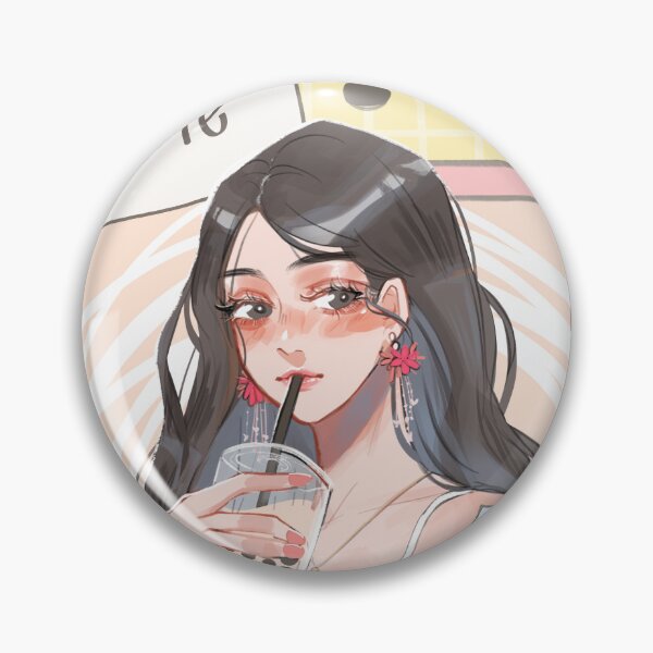 Item preview, Boba Time - Cute Bubble Milk Tea Girl designed and sold by Varo-DY.